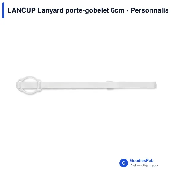 LANCUP Lanyard porte-gobelet 6cm - Image 10