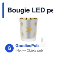 Bougie LED personnalisable avec logo - LANDLE - Miniature 1