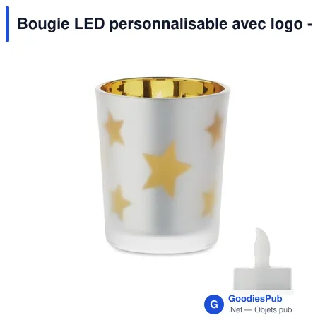 Bougie LED personnalisable avec logo - LANDLE