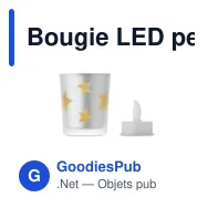 Bougie LED personnalisable avec logo - LANDLE - Miniature 2
