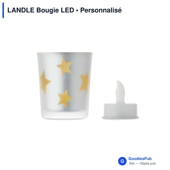 Bougie LED personnalisable avec logo - LANDLE - Image 2