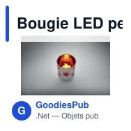 Bougie LED personnalisable avec logo - LANDLE - Miniature 11
