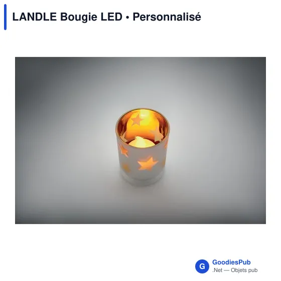 Bougie LED personnalisable avec logo - LANDLE - Image 3