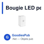 Bougie LED personnalisable avec logo - LANDLE - Miniature 4