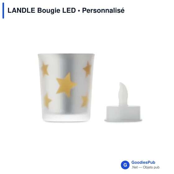 Bougie LED personnalisable avec logo - LANDLE - Image 5