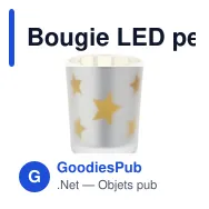Bougie LED personnalisable avec logo - LANDLE - Miniature 6