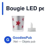 Bougie LED personnalisable avec logo - LANDLE - Miniature 8