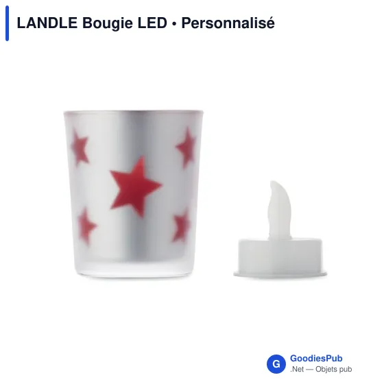 Bougie LED personnalisable avec logo - LANDLE - Image 8