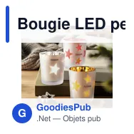 Bougie LED personnalisable avec logo - LANDLE - Miniature 9
