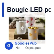 Bougie LED personnalisable avec logo - LANDLE - Miniature 10