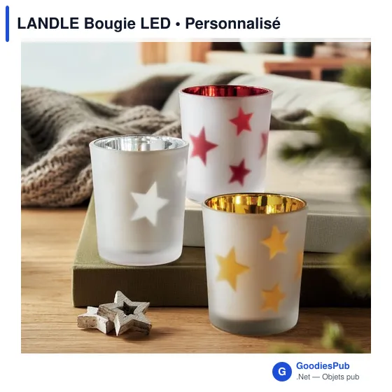 Bougie LED personnalisable avec logo - LANDLE - Image 10