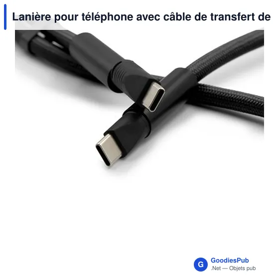 Lanière personnalisable pour téléphone avec logo | Bassam - Image 4