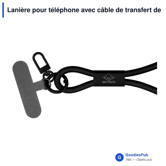 Lanière personnalisable pour téléphone avec logo | Bassam - Image 5