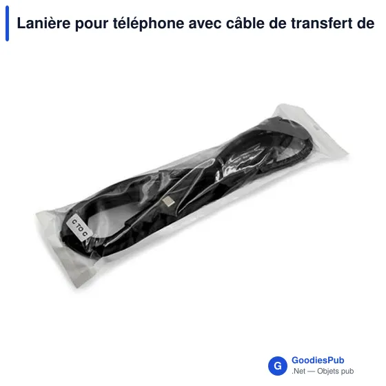 Lanière personnalisable pour téléphone avec logo | Bassam - Image 6
