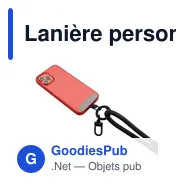Lanière personnalisable pour téléphone avec logo | Bassam - Miniature 8