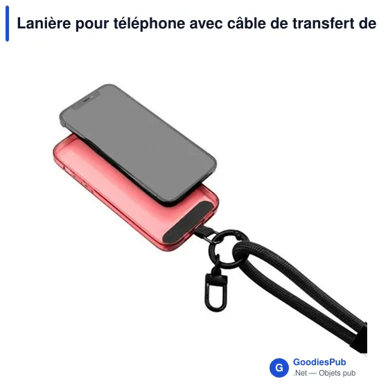 Lanière personnalisable pour téléphone avec logo | Bassam - Image 9