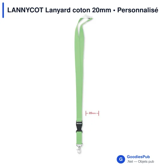 LANNYCOT Lanyard coton 20mm - Image 1