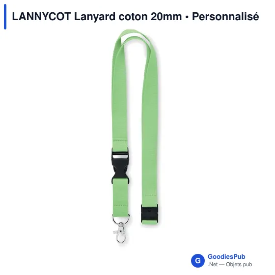 LANNYCOT Lanyard coton 20mm - Image 2