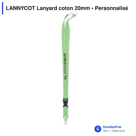 LANNYCOT Lanyard coton 20mm - Image 3