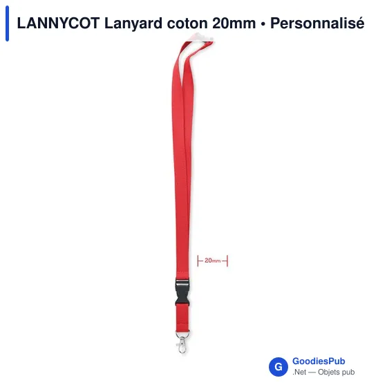 LANNYCOT Lanyard coton 20mm - Image 4