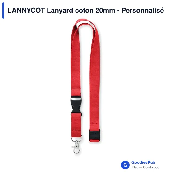 LANNYCOT Lanyard coton 20mm - Image 5