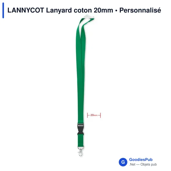 LANNYCOT Lanyard coton 20mm - Image 6