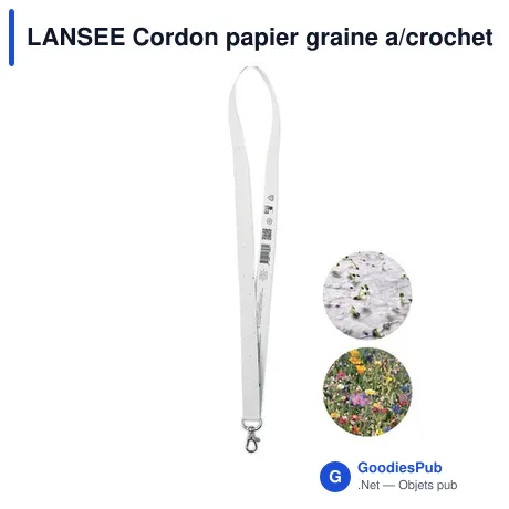 LANSEE Cordon papier graine a/crochet