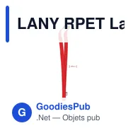 LANY RPET Lanyard en - Miniature 9