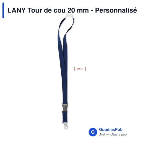 LANY Tour de cou 20 mm