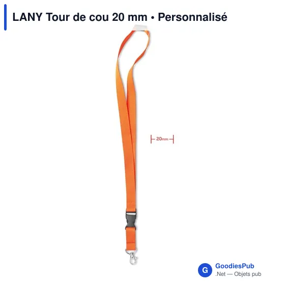 LANY Tour de cou 20 mm - Image 6