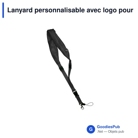 Lanyard personnalisable avec logo pour événements professionnels