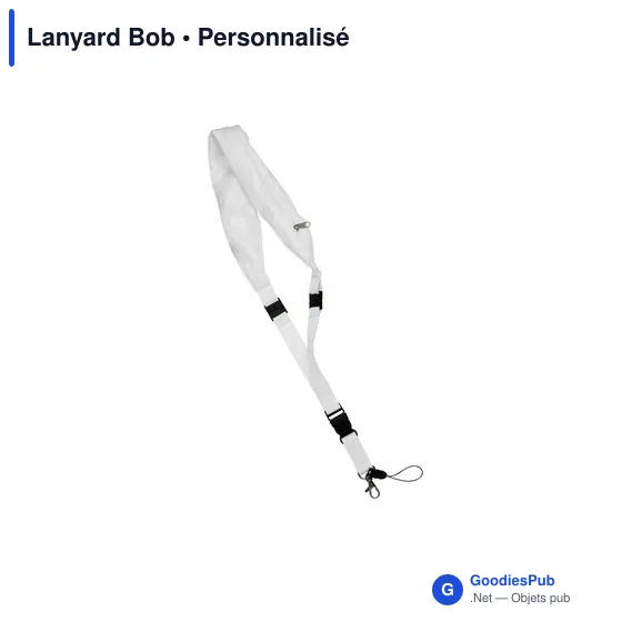 Lanyard personnalisable avec logo pour événements professionnels - Image 4