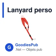 Lanyard personnalisable avec logo pour événements professionnels - Miniature 10