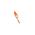 Variante orange - Lanyard personnalisable avec logo pour événements professionnels