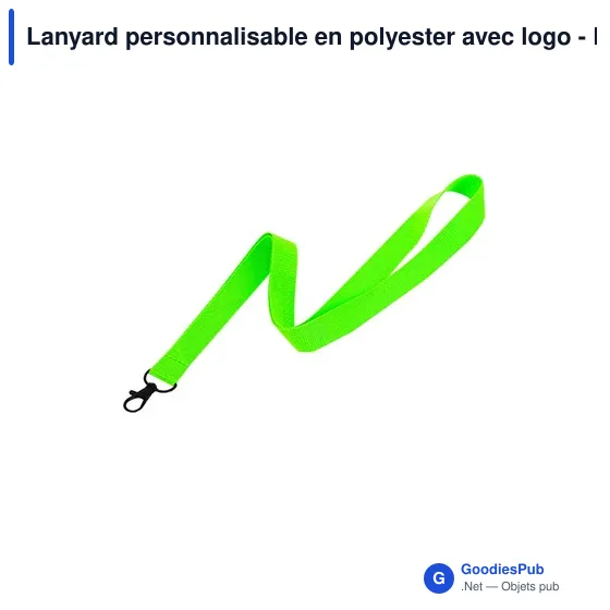 Lanyard personnalisable en polyester avec logo - Lanyard Cofmil - Image 3