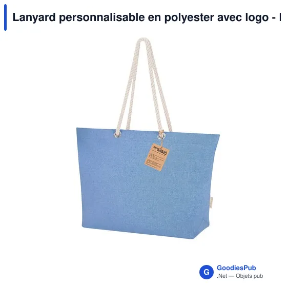 Lanyard personnalisable en polyester avec logo - Lanyard Cofmil - Image 4