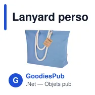 Lanyard personnalisable en polyester avec logo - Lanyard Cofmil - Miniature 5