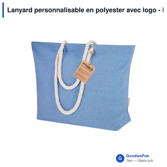 Lanyard personnalisable en polyester avec logo - Lanyard Cofmil - Image 5
