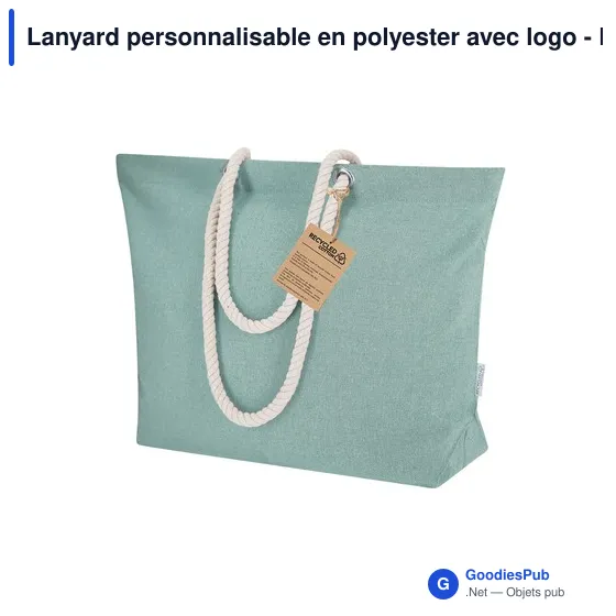 Lanyard personnalisable en polyester avec logo - Lanyard Cofmil - Image 7