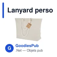 Lanyard personnalisable en polyester avec logo - Lanyard Cofmil - Miniature 9