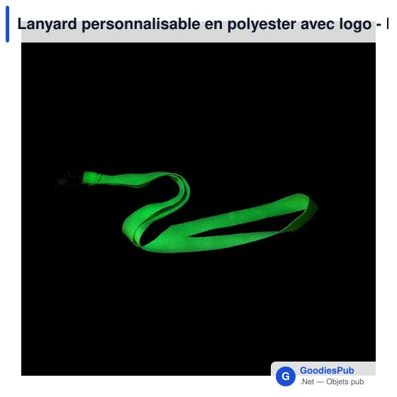 Lanyard personnalisable en polyester avec logo - Lanyard Cofmil - Image 10