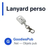 Lanyard personnalisable avec prise USB pour logo - Marguerite - Miniature 8