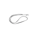 Variante noir - Lanyard personnalisable avec prise USB pour logo - Marguerite