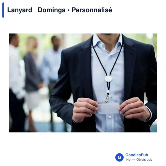 Lanyard personnalisable avec logo - Dominga - Image 3