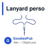 Lanyard personnalisable avec logo - Dominga - Miniature 4