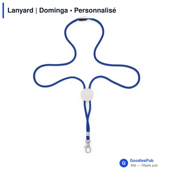 Lanyard personnalisable avec logo - Dominga - Image 4