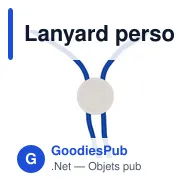 Lanyard personnalisable avec logo - Dominga - Miniature 5