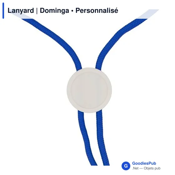 Lanyard personnalisable avec logo - Dominga - Image 5