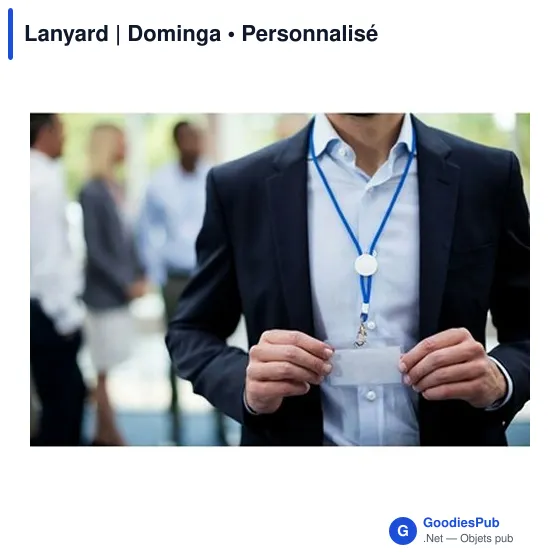 Lanyard personnalisable avec logo - Dominga - Image 6