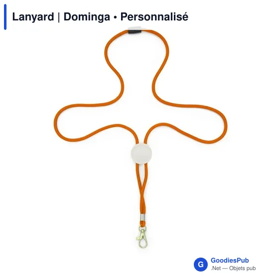 Lanyard personnalisable avec logo - Dominga - Image 7